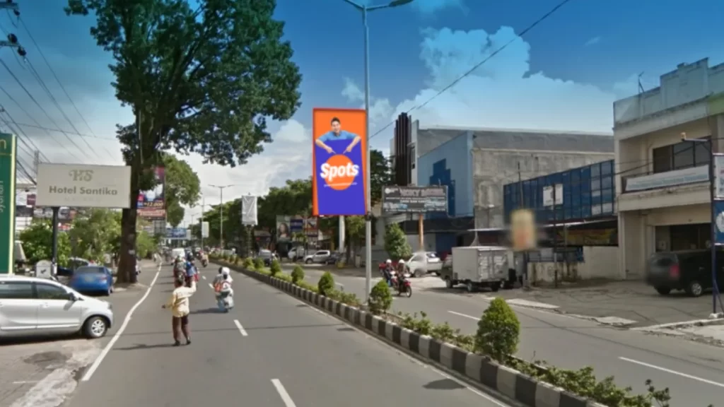 View dari arah Jl. Letjen Sutoyo menuju Bandara Adisucipto