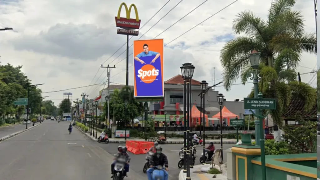 Sewa Billboard Yogyakarta Jl.Jend.Sudirman (Depan Mc.Donald)