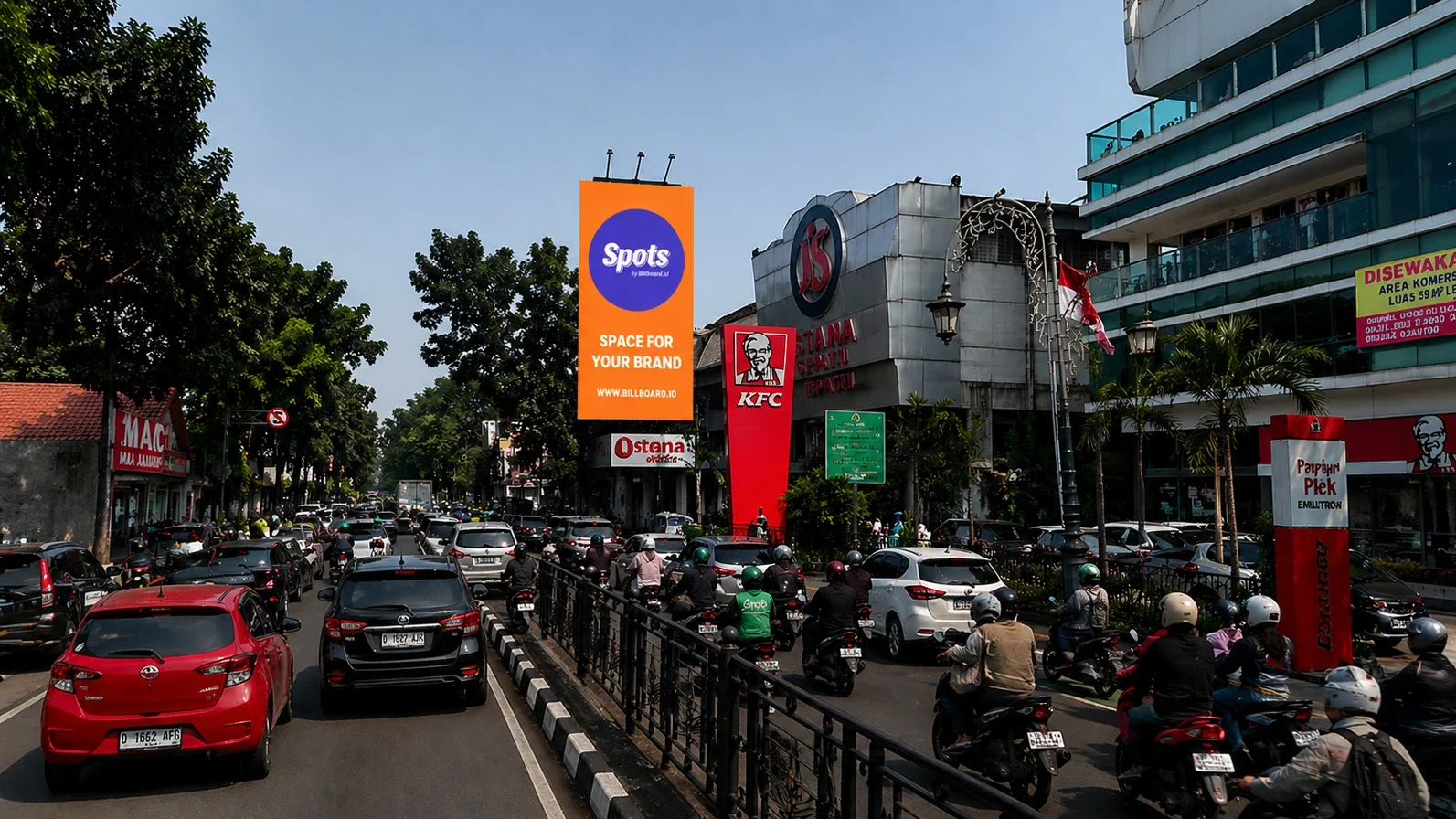 billboard bandung jl merdeka depan bip mall